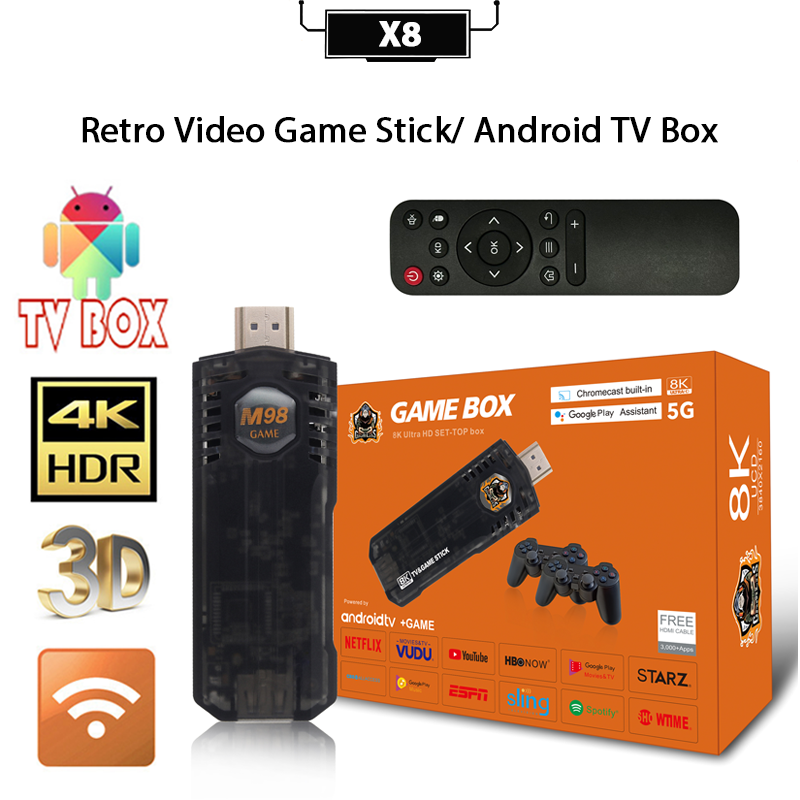 Consola de Juegos HDMI X8 Con Tv Box